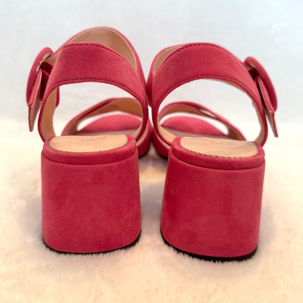 J. Crew Pink Suede Penny Sandals NWOT - Picture 5 of 7